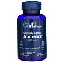 Life Extension specialiai dengtas bromelainas 500 mg - 60 tablečių