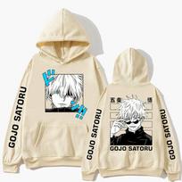 Jujutsu Kaisen Anime Drabužiai Satoru Gojo Anime Megztinis Rudens Vilna Manga Gobtuvai Laisvi Harajuku Vyriški Streetwear M