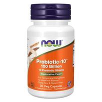 Now Foods Probiotic-10 (probiotikas) 100 milijardų - 30 kapsulių