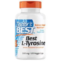 Doctor's Best L-Tyrosine 500 mg - 120 kapsulių