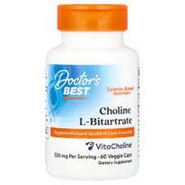 DOCTOR'S BEST cholino L-bitartratas 60 kapsulių