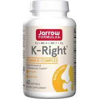 JARROW FORMULAS K-Right - Vitamino K kompleksas 60 kaps.
