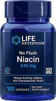 Life Extension Be praplovimo Niacinas 640 mg 100 kapsulių