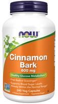 NOW FOODS Cinamono žievė - cinamonas 600 mg 240 kapsulių
