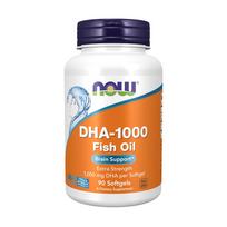 NOW FOODS DHA-1000 žuvų taukų smegenų veiklai palaikyti 90 kapsulių