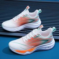 Summer new running shoes ultra-light shock-absorbing breathable fashion versatile casual shoes student body test racing sports shoes 39 oranžinė