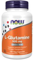 NOW FOODS L-glutaminas 500 mg 120 kapsulių