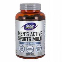 NOW FOODS vyrams skirtas aktyvus sportinis multivitaminas 180 kapsulių