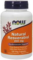 Now Foods natūralus resveratrolis 200 mg 120 kapsulių