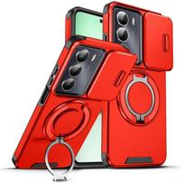 Skirta Realme C75 4G dėklas Automobilio magnetinis laikiklis Žiedas Šarvuotas Atsparus smūgiams Funda Skirta OPPO Realme C75 C 75 RealmeC75 Kameros apsauginis dangtelis For Realme C75 4G