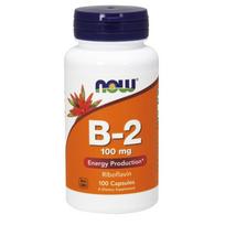 Now Foods Vitaminas B2 - Riboflavinas 100 mg 100 kapsulių