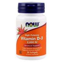 Now Foods vitaminas D3 2000 TV 50 mcg 30 kapsulių
