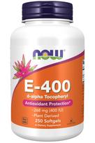 Now Foods vitaminas E 400 TV - 268 mg 250 kapsulių