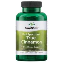 Swanson pilno spektro tikrojo cinamono 300 mg 120 kapsulių