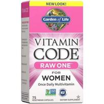 Garden of Life vitaminų kodas RAW One moterims - moterims 75 kaps.