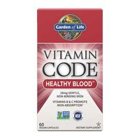 Garden of Life vitamino kodas RAW sveikas kraujas - Sveikas kraujas 60 kapsulių