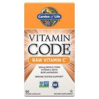 Garden of Life vitamino kodas RAW vitaminas C - vitaminas C 60 kapsulių