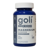 GOLI NUTRITION Zero Sugar Magnesium - Magnis - drebučiai be cukraus 60 drebučių