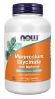 Now Foods magnio glicinatas su BioPerine 180 kaps.