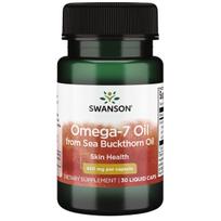 Swanson Omega-7 aliejus iš šaltalankių aliejaus 30 kapsulių