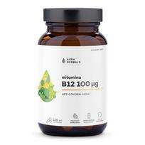 AURA HERBALS vitaminas B12 100 mcg metilkobalamino 120 kapsulių