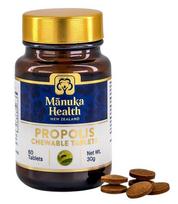 MANUKA HEALTH propolio kramtomosios tabletės 60 tablečių