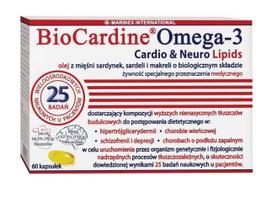 MARINEX BioCardine Omega-3 širdies ir neurolipidai 60 kapsulių