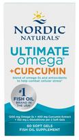 Nordic Naturals Ultimate Omega + kurkuminas 60 kapsulių