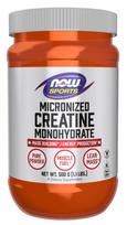 Now Foods kreatino monohidratas, mikronizuotas - mikronizuoti kreatino monohidrato milteliai 500 g