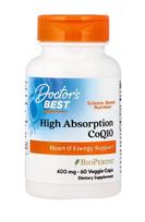 High Absorption CoQ10 with BioPerine, 400mg - 60 kapsulių - Doctor's Best
