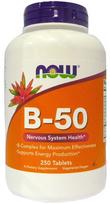 Vitamin B-50 - 250 tablečių - NOW Foods