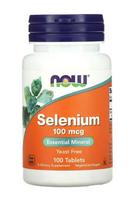 Selenium, 100mcg - 100 tablečių - NOW Foods