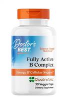 Fully Active B-Complex with Quatrefolic - 30 kapsulių - Doctor's Best