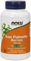 Saw Palmetto Berries, 550mg - 100 kapsulių - NOW Foods