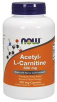 Acetyl-L-Carnitine, 500mg - 200 kapsulių - NOW Foods