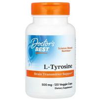 L-Tyrosine, 500mg - 120 kapsulių - Doctor's Best