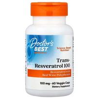Trans-Resveratrol 100, 100mg - 60 kapsulių - Doctor's Best