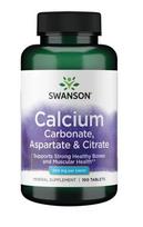 Calcium Carbonate, Aspartate & Citrate, 500mg - 100 tablečių - Swanson