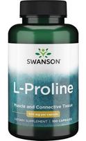 L-Proline, 500mg - 100 kapsulių - Swanson