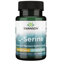 L-Serine, 500mg - 60 kapsulių - Swanson