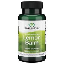 Full Spectrum Lemon Balm, 500mg - 60 kapsulių - Swanson