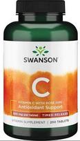 Vitamin C with Rose Hips - Timed-Release, 500mg - 250 tablečių - Swanson
