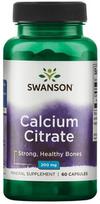Calcium Citrate, 200mg - 60 kapsulių - Swanson
