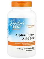 Alpha-Lipoic Acid, 600mg - 180 kapsulių - Doctor's Best