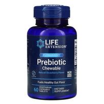 Florassist Prebiotic Chewable, Natural Strawberry - 60 vegetarian chewable tabs - Life Extension