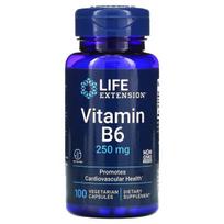 Vitamin B6, 250mg - 100 kapsulių - Life Extension