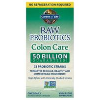 Raw Probiotics Colon Care - 30 kapsulių - Garden of Life