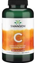 Vitamin C with Rose Hips, 1000mg - 250 tablečių - Swanson