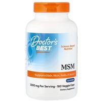 MSM with OptiMSM, 3000mg - 180 kapsulių - Doctor's Best
