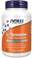 L-Tyrosine, Extra Strength 750mg - 90 kapsulių - NOW Foods